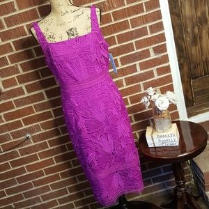 ANTONIO MELANI Purple Midi Dress